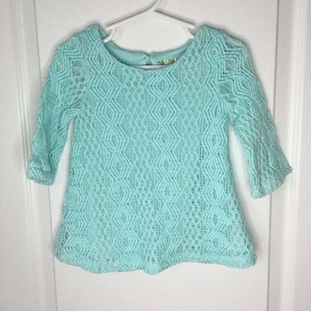 Genuine Kids 12m OshKosh Blue layered Lace Dress